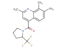 2,7,8-trimethyl-4-{[2-(trifluoromethyl)-1-pyrrolidinyl]carbonyl}quinoline