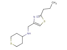 N-[(2-propyl-1,3-thiazol-4-yl)methyl]tetrahydro-2H-thiopyran-4-amine