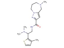 N-[2-(dimethylamino)-2-(3-methyl-2-thienyl)ethyl]-5-methyl-5,6,7,8-tetrahydro-4H-pyrazolo[1,5-a][1,4]diazepine-2-carboxamide