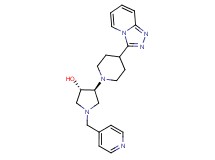 (3S*,4S*)-1-(4-pyridinylmethyl)-4-(4-[1,2,4]triazolo[4,3-a]pyridin-3-yl-1-piperidinyl)-3-pyrrolidinol