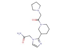 2-{2-[1-(pyrrolidin-1-ylacetyl)piperidin-3-yl]-1H-imidazol-1-yl}acetamide