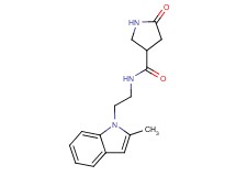 N-[2-(2-methyl-1H-indol-1-yl)ethyl]-5-oxo-3-pyrrolidinecarboxamide