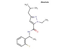 1-ethyl-N-[(1R)-1-(2-fluorophenyl)ethyl]-3-isobutyl-1H-pyrazole-5-carboxamide