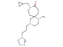9-(cyclopropylmethyl)-1-methyl-4-[3-(1H-tetrazol-1-yl)propyl]-1,4,9-triazaspiro[5.6]dodecan-10-one
