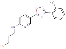 3-({5-[3-(2-methylphenyl)-1,2,4-oxadiazol-5-yl]-2-pyridinyl}amino)-1-propanol