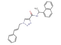 N-[1-(1-naphthyl)ethyl]-1-[(2E)-3-phenyl-2-propen-1-yl]-1H-1,2,3-triazole-4-carboxamide