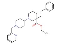 ethyl 3-(2-phenylethyl)-1'-(2-pyridinylmethyl)-1,4'-bipiperidine-3-carboxylate
