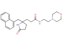 N-[2-(4-morpholinyl)ethyl]-3-[2-(1-naphthylmethyl)-5-oxo-2-pyrrolidinyl]propanamide