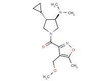 rel-(3R,4S)-4-cyclopropyl-1-{[4-(methoxymethyl)-5-methyl-3-isoxazolyl]carbonyl}-N,N-dimethyl-3-pyrrolidinamine hydrochloride