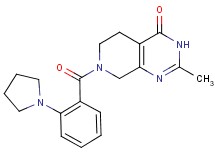 2-methyl-7-[2-(1-pyrrolidinyl)benzoyl]-5,6,7,8-tetrahydropyrido[3,4-d]pyrimidin-4(3H)-one