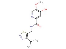 4-hydroxy-N-[(4-isopropyl-1,2,3-thiadiazol-5-yl)methyl]-5-methoxy-2-pyridinecarboxamide