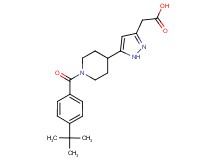 {5-[1-(4-tert-butylbenzoyl)piperidin-4-yl]-1H-pyrazol-3-yl}acetic acid