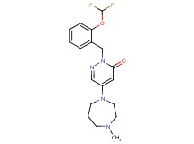 2-[2-(difluoromethoxy)benzyl]-5-(4-methyl-1,4-diazepan-1-yl)-3(2H)-pyridazinone