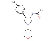 N-[(3S*,4R*)-4-(4-methylphenyl)-1-(tetrahydro-2H-pyran-4-yl)-3-pyrrolidinyl]acetamide