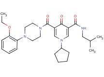 1-cyclopentyl-5-{[4-(2-ethoxyphenyl)-1-piperazinyl]carbonyl}-N-isobutyl-4-oxo-1,4-dihydro-3-pyridinecarboxamide