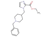 ethyl 1-[(1-benzylpiperidin-4-yl)methyl]-1H-imidazole-2-carboxylate