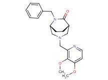 (1S*,5R*)-6-benzyl-3-[(3,4-dimethoxypyridin-2-yl)methyl]-3,6-diazabicyclo[3.2.2]nonan-7-one