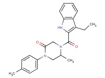 4-[(3-ethyl-1H-indol-2-yl)carbonyl]-5-methyl-1-(4-methylphenyl)-2-piperazinone