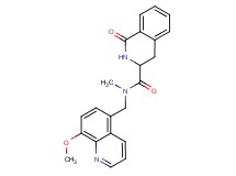 N-[(8-methoxyquinolin-5-yl)methyl]-N-methyl-1-oxo-1,2,3,4-tetrahydroisoquinoline-3-carboxamide