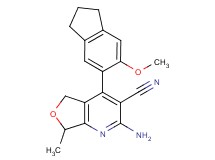 2-amino-4-(6-methoxy-2,3-dihydro-1H-inden-5-yl)-7-methyl-5,7-dihydrofuro[3,4-b]pyridine-3-carbonitrile