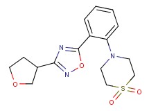 4-{2-[3-(tetrahydrofuran-3-yl)-1,2,4-oxadiazol-5-yl]phenyl}thiomorpholine 1,1-dioxide