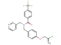 N-{4-[(2-chloro-2-propen-1-yl)oxy]benzyl}-N-(3-pyridinylmethyl)-4-(trifluoromethyl)benzamide