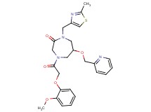 4-[(2-methoxyphenoxy)acetyl]-1-[(2-methyl-1,3-thiazol-4-yl)methyl]-6-(2-pyridinylmethoxy)-1,4-diazepan-2-one