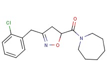 1-{[3-(2-chlorobenzyl)-4,5-dihydro-5-isoxazolyl]carbonyl}azepane