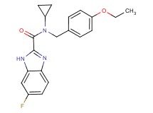 N-cyclopropyl-N-(4-ethoxybenzyl)-6-fluoro-1H-benzimidazole-2-carboxamide