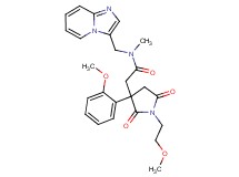 N-(imidazo[1,2-a]pyridin-3-ylmethyl)-2-[1-(2-methoxyethyl)-3-(2-methoxyphenyl)-2,5-dioxo-3-pyrrolidinyl]-N-methylacetamide