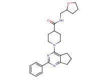 1-(2-phenyl-6,7-dihydro-5H-cyclopenta[d]pyrimidin-4-yl)-N-(tetrahydro-2-furanylmethyl)-4-piperidinecarboxamide