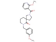 7-(3-methoxybenzyl)-2-[(2-methoxy-3-pyridinyl)carbonyl]-2,7-diazaspiro[4.5]decan-6-one