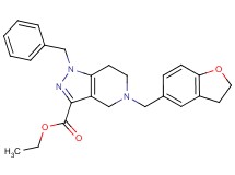 ethyl 1-benzyl-5-(2,3-dihydro-1-benzofuran-5-ylmethyl)-4,5,6,7-tetrahydro-1H-pyrazolo[4,3-c]pyridine-3-carboxylate