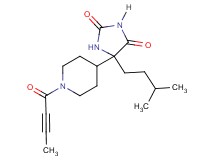 5-[1-(2-butynoyl)-4-piperidinyl]-5-(3-methylbutyl)-2,4-imidazolidinedione