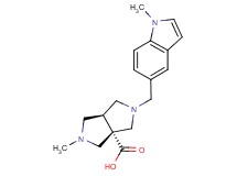 (3aS*,6aS*)-2-methyl-5-[(1-methyl-1H-indol-5-yl)methyl]hexahydropyrrolo[3,4-c]pyrrole-3a(1H)-carboxylic acid