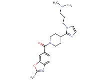 N,N-dimethyl-3-(2-{1-[(2-methyl-1,3-benzoxazol-6-yl)carbonyl]piperidin-4-yl}-1H-imidazol-1-yl)propan-1-amine