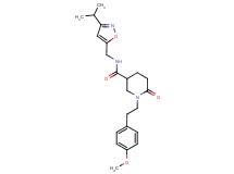 N-[(3-isopropyl-5-isoxazolyl)methyl]-1-[2-(4-methoxyphenyl)ethyl]-6-oxo-3-piperidinecarboxamide