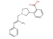2-{1-[(2E)-2-methyl-3-phenyl-2-propen-1-yl]-3-pyrrolidinyl}benzoic acid