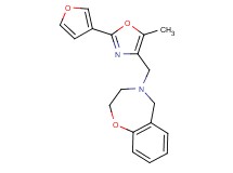 4-{[2-(3-furyl)-5-methyl-1,3-oxazol-4-yl]methyl}-2,3,4,5-tetrahydro-1,4-benzoxazepine