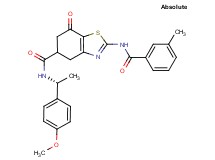 N-[(1R)-1-(4-methoxyphenyl)ethyl]-2-[(3-methylbenzoyl)amino]-7-oxo-4,5,6,7-tetrahydro-1,3-benzothiazole-5-carboxamide