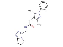 N-(6,7-dihydro-5H-pyrrolo[2,1-c][1,2,4]triazol-3-ylmethyl)-2-(3,5-dimethyl-1-phenyl-1H-pyrazol-4-yl)acetamide