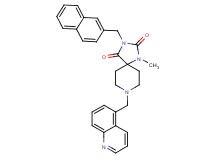 1-methyl-3-(2-naphthylmethyl)-8-(5-quinolinylmethyl)-1,3,8-triazaspiro[4.5]decane-2,4-dione