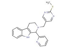 2-{[2-(methylthio)-5-pyrimidinyl]methyl}-1-(2-pyridinyl)-2,3,4,9-tetrahydro-1H-beta-carboline