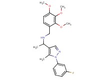 1-[1-(3-fluorophenyl)-5-methyl-1H-pyrazol-4-yl]-N-(2,3,4-trimethoxybenzyl)ethanamine