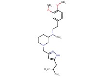 N-[2-(3,4-dimethoxyphenyl)ethyl]-1-[(5-isobutyl-1H-pyrazol-3-yl)methyl]-N-methyl-3-piperidinamine