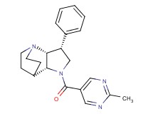 (3R*,3aR*,7aR*)-1-[(2-methylpyrimidin-5-yl)carbonyl]-3-phenyloctahydro-4,7-ethanopyrrolo[3,2-b]pyridine