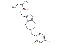 N-{[7-(2,4-difluorobenzyl)-6,7,8,9-tetrahydro-5H-[1,2,4]triazolo[4,3-d][1,4]diazepin-3-yl]methyl}-2-methylbutanamide