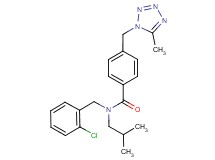 N-(2-chlorobenzyl)-N-isobutyl-4-[(5-methyl-1H-tetrazol-1-yl)methyl]benzamide
