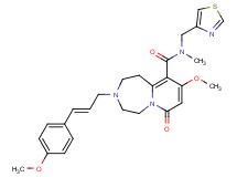 9-methoxy-3-[(2E)-3-(4-methoxyphenyl)-2-propen-1-yl]-N-methyl-7-oxo-N-(1,3-thiazol-4-ylmethyl)-1,2,3,4,5,7-hexahydropyrido[1,2-d][1,4]diazepine-10-carboxamide