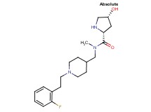 (4R)-N-({1-[2-(2-fluorophenyl)ethyl]-4-piperidinyl}methyl)-4-hydroxy-N-methyl-D-prolinamide dihydrochloride
